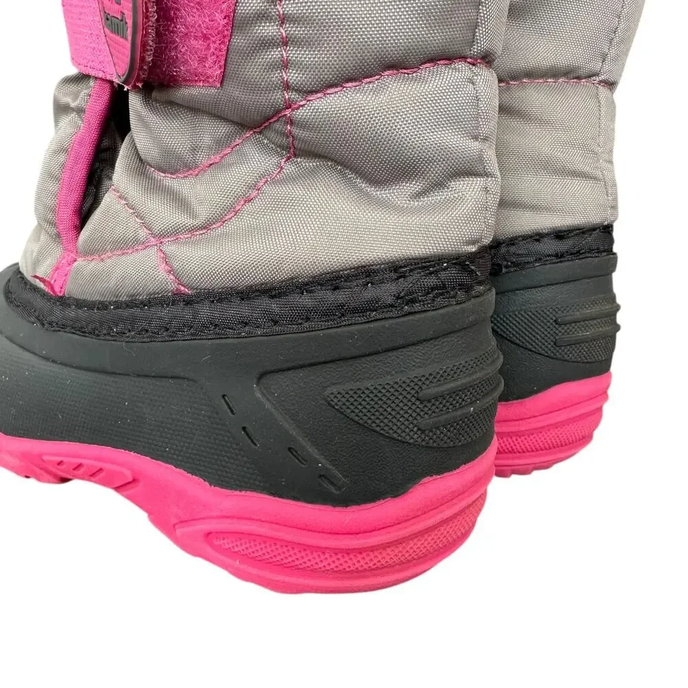 Kamik Kids Winter Boots in Gray and Pink